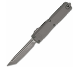 Microtech Ultratech ZBP Zero Blade Play OTF Knife 3.5" M390MK Apocalyptic Tanto Blade, Machine Clear Aluminum Handle – 1123-10 APNC - Gear Supply Company