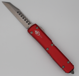 Microtech Ultratech Warhound Stonewashed Blade Red Handles Standard - 119W-10RDS - Gear Supply Company