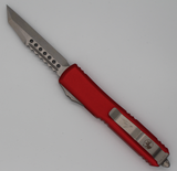 Microtech Ultratech Warhound Stonewashed Blade Red Handles Standard - 119W-10RDS - Gear Supply Company