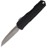 Microtech/DC Munroe 2023 Cypher II OTF AUTO 3.5" M390MK Apocalyptic Reverse Tanto Blade, Milled Black Aluminum Handles – 1241-10 AP - Gear Supply Company