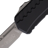 Microtech/DC Munroe 2023 Cypher II OTF AUTO 3.5" M390MK Apocalyptic Reverse Tanto Blade, Milled Black Aluminum Handles – 1241-10 AP - Gear Supply Company