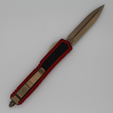 Microtech Makora Red D/E Bronze Collector Signature Series - 206-13RDS - Gear Supply Company