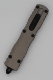Microtech Dirac Delta Titanium Gray Handle Full Serrated Black – 227-3TG - Gear Supply Company