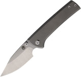 Chaves Knives Scapegoat Street Folding Knife 3.5” Bohler M390 Spear Point Satin Blade, Grey Stonewash Handle - ST/SG/SWTI/BF - Gear Supply Company