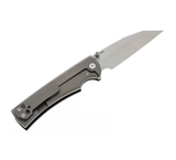 Chaves Knives Sangre 229 Folding Knife 3.75" M390 Belt Satin Wharncliffe Blade, Black G10 and Stonewashed Titanium Handles - 229/SW/BG10/BF - Gear Supply Company