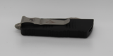 Microtech Troodon Mini Hellhound Stonewashed Signature Series Black Handle - 819-10S - Gear Supply Company
