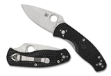 Spyderco Persistence Lightweight Black Folding Knife With PlainEdge, Stainless Steel - C136PBK - Gear Supply Company
