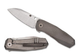 Spyderco Marcin Slysz Techno 3 Reeve Integral Lock Knife 2.64" CTS-XHP Satin Plain Blade, Titanium Handles, Frame Lock - C158TIP3 - Gear Supply Company