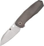 Spyderco Marcin Slysz Techno 3 Reeve Integral Lock Knife 2.64" CTS-XHP Satin Plain Blade, Titanium Handles, Frame Lock - C158TIP3 - Gear Supply Company