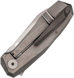 Spyderco Marcin Slysz Techno 3 Reeve Integral Lock Knife 2.64" CTS-XHP Satin Plain Blade, Titanium Handles, Frame Lock - C158TIP3 - Gear Supply Company