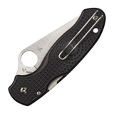 Spyderco Para 3 Lightweight Compression Lock Folding Knife With Black FRN Handles (3" Satin Blade) C223PBK - Gear Supply Company