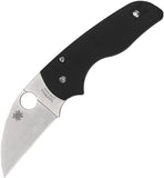 Spyderco Lil’ Native Wharncliffe PlainEdge Black G-10 Handles - C230GPWC - Gear Supply Company
