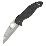 Spyderco Canis Compression Lock Knife With Black Carbon Fiber/ G-10 Laminate Handles ( 3.43” Satin Blade) - C248CFP - Gear Supply Company