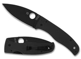 Spyderco Bodacious Compression Lock Folding Knife 3.63" S30V Black DLC Coating Plain Blade With Black G10 Handles - C263GPBK - Gear Supply Company