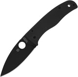 Spyderco Bodacious Compression Lock Folding Knife 3.63" S30V Black DLC Coating Plain Blade With Black G10 Handles - C263GPBK - Gear Supply Company