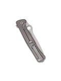 Spyderco SLYM - Blk/Gry/White Ti/CF (3.42" Bohler M390) C271TIP