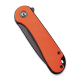 CIVIVI Knives Elementum Flipper Knife 2.96" D2 Black Stonewashed Blade, Orange G10 Handles, Liner Lock -  C907Y - Gear Supply Company