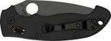 Spyderco Manix 2 XL Folding Knife 3.88" S30V Black Plain Blade, Black G10 Handles, Ball Bearing Lock - C95GPBBK2 - Gear Supply Company