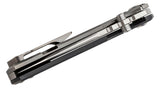 Chaves Ultramar Redencion 229 Folding Knife 3.625" M390 Belt Satin Compound Tanto Blade, Black G10 and Stonewashed Titanium Handles - 229/RT/BG10/BF - Gear Supply Company