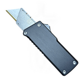 Chaves Knifes C.H.U.B. Auto OTF Safety Blade With Straight Textured Handle Black - C.H.U.B.-S - Gear Supply Company