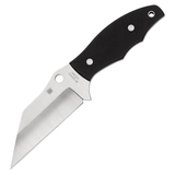 Spyderco Ronin 2 Fixed Blade Knife (4.1" Satin) Black G-10 Handle with Boltaron sheath - FB09GP2 - Gear Supply Company