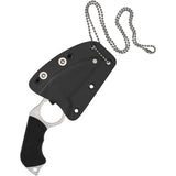 Spyderco Sal Glesser Swick 5 Large Hole Fixed Blade Knife 2.73" LC200N Wharncliffe Plain Blade With Black G10 Handles and Boltaron Sheath with G-Clip - FB14P5 - Gear Supply Company