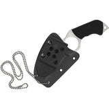 Spyderco Sal Glesser Swick 5 Large Hole Fixed Blade Knife 2.73" LC200N Wharncliffe Plain Blade With Black G10 Handles and Boltaron Sheath with G-Clip - FB14P5 - Gear Supply Company