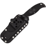 Spyderco Enuff 2 Fixed Blade Knife 3.93" VG10 Leaf Shaped Plain Blade, Black FRN Handles, Polymer Sheath – FB31PBK2 - Gear Supply Company
