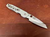 Spyderco Smock - Blasted Aluminum Scales - Satin Cru-Wear C240ALCWP