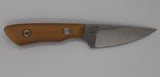 Edge Knife Works Exclusive Mini Huntsman Magnacut Steel Fixed Blade Knife With Antiqued Paper Micarta Handle – EKW0006 - Gear Supply Company