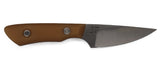 Edge Knife Works Exclusive Mini Huntsman Magnacut Steel Fixed Blade Knife With Antiqued Paper Micarta Handle – EKW0006 - Gear Supply Company