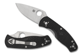 Spyderco Persistence Lightweight Black Folding Knife With PlainEdge, Stainless Steel - C136PBK - Gear Supply Company