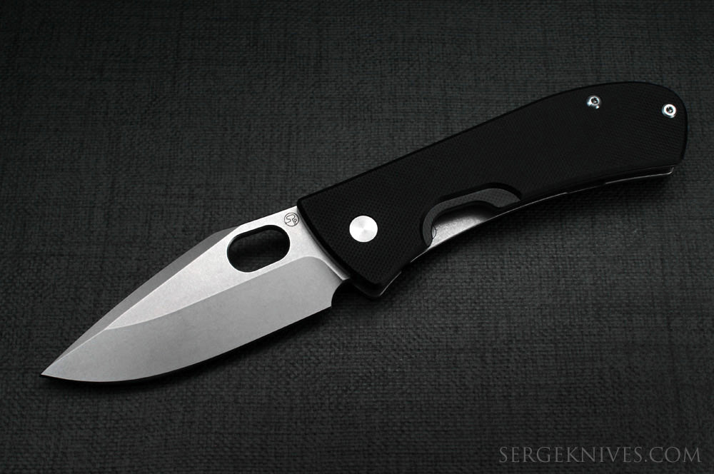Serge Knife Company “Production EDC” G10 Handle Pocket Knife Black