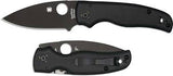 Spyderco Shaman Compression Lock Knife Black G-10 (3.6" Black) C229GPBK - Gear Supply Company