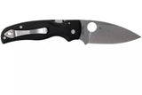 Spyderco Shaman Compression Lock Knife Black G-10 (3.58" Stonewash) C229GP - Gear Supply Company