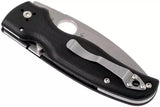 Spyderco Shaman Compression Lock Knife Black G-10 (3.58" Stonewash) C229GP - Gear Supply Company