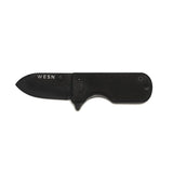 WESN Microblade Frame Lock Knife -  Blacked (1.5" Black) - WESN01-2 - Gear Supply Company