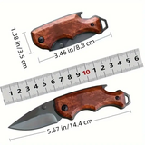 Gear Supply Company Rough Rider Folding Pocket Knife With Wooden Handles - GSC-005