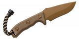 Microtech Currahee Fixed Blade Knife 4.75" Tan Blade and Composite Handles, Kydex Sheath - 102-1CTA - Gear Supply Company