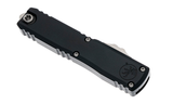 Microtech Ultratech ZBT D/E Stonewashed Partial Serrated Blade With Black Handle - 1122-11