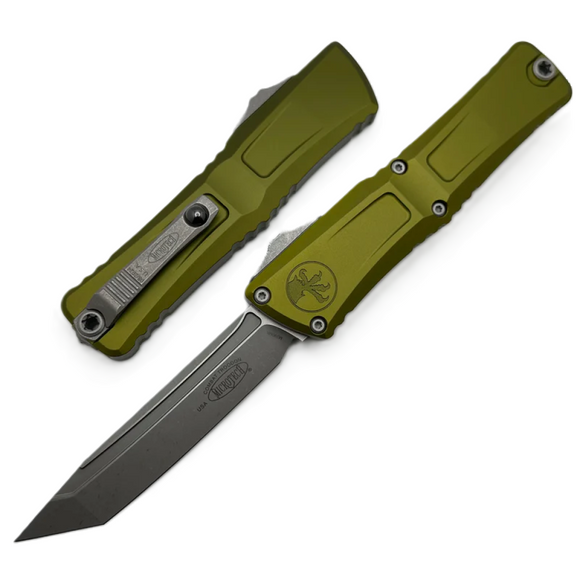 Microtech Knives Combat Troodon Gen III Apocalyptic Tanto with OD Green Handle - 1144-10APOD