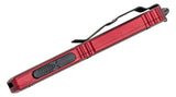 Microtech Ultratech AUTO OTF Knife 3.46" Black Plain Drop Point Blade, Merlot Red Aluminum Handles -  121-1MR - Gear Supply Company