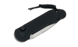 Microtech LUDT Tactical Drop Point Plain Folding Knife – Black/Black - 135-1T - Gear Supply Company