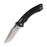 Microtech Amphibian RAM-LOK Manual Folding Knife 3.875" Bohler M390MK Stonewashed Clip Point Plain Edge Blade, Black G10 Handles – 137RL-10 FLGTBK - Gear Supply Company
