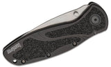 Kershaw Ken Onion Blur Assisted Folding Knife 3.4" S30V Stonewash Plain Blade, Black Aluminum Handles, Liner Lock -  1670S30V - Gear Supply Company