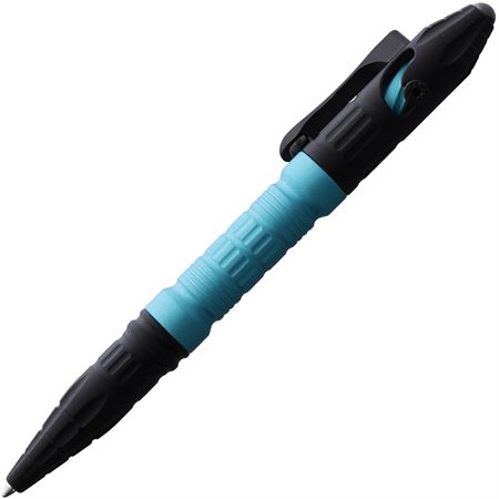 Heretic Thoth Tactical Pen -  Turquoise and Black - H038-AL-TQ - Gear Supply Company
