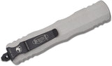 Microtech Dirac Delta Titanium Gray Handle Full Serrated Black – 227-3TG - Gear Supply Company