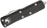 Microtech UTX-85 Knife 3" Stonewashed Plain Blade, Black Aluminum Handles – 231-10