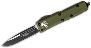 Microtech UTX-85  Knife 3" Black Plain Blade, OD Green Aluminum Handles -  231-1OD: - Gear Supply Company