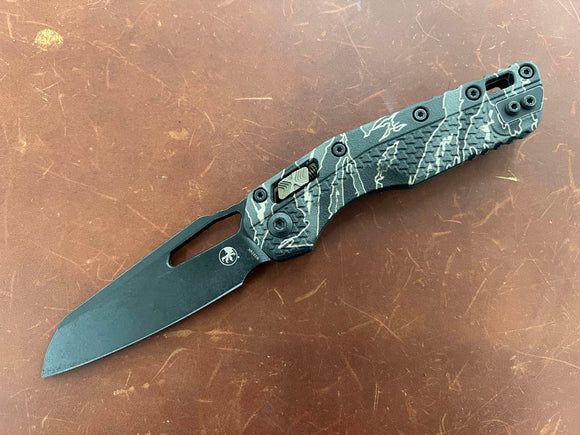 Microtech MSI RAM LOK Polymer Tiger Stripe Camo w/ Bronzed Apocalyptic Accents & Black Apocalyptic M390MK 210T-1APPMTSC-V4W2